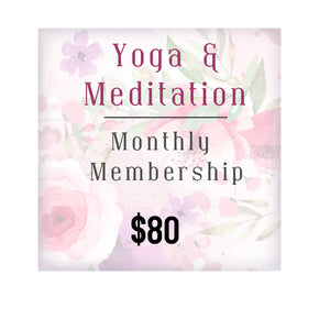 Monthly Online Yoga & Meditation Membership