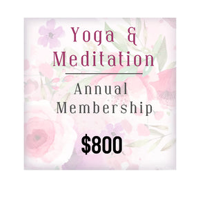Annual Online Yoga & Meditation Membership